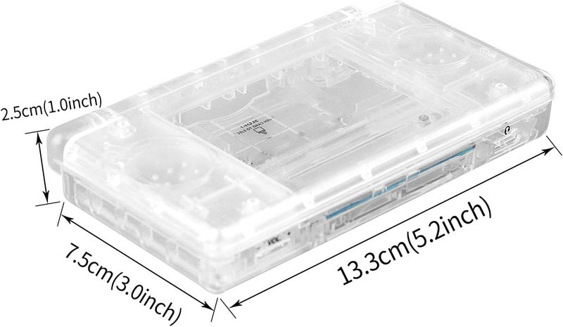 OSTENT Full Repair Parts Replacement Housing Shell Case Kit for Nintendo DS Lite NDSL (Clear) - Image 5